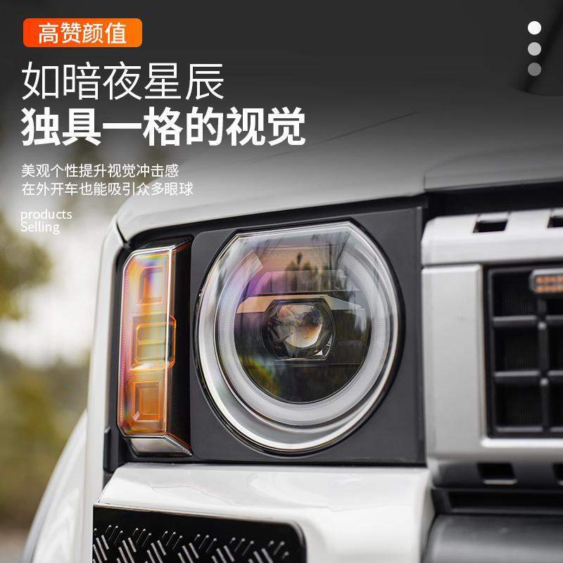 适用24款普拉多BX圆灯大灯总成霸道LC250TX/WX方灯改案例热销