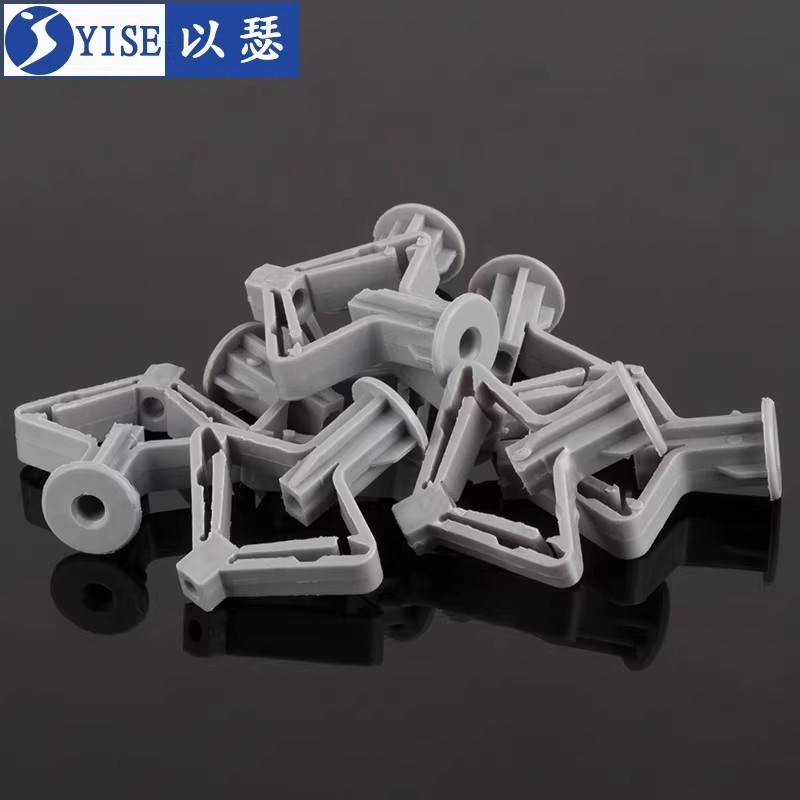 石膏板专用膨胀螺丝飞机胀管塑料涨F栓蝴蝶型空心砖自攻胀塞胶塞