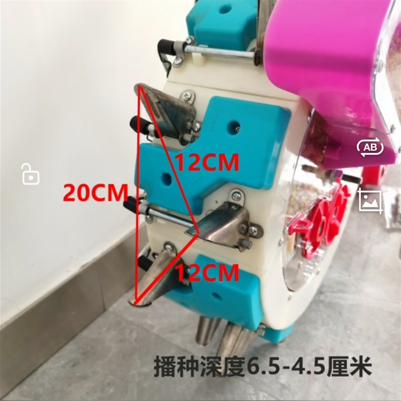 新款手推式黄豆大豆播种机播种器东北大豆P拐子苗双行大豆点播