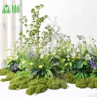 仿花景假花藝擺設(shè)花箱植物NCD花束室內(nèi)造裝飾景觀真苔綠植組蘚合