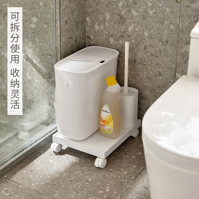 文件收纳盒文具整理箱桌下可移动置物架厨房橱柜杂物收