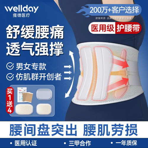 维德医疗护腰带8大支撑仿肌肉群