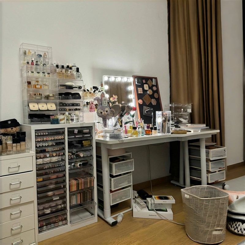 夹缝飘窗客厅阳台储物柜书房卧室梳妆台K床头柜抽屉式铁皮收纳柜