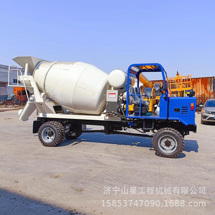 四不像水泥搅拌罐车地铁隧道修建商砼运输车自制干湿料拌合田螺车