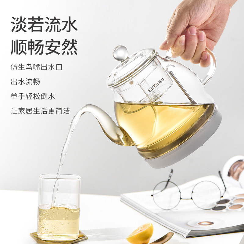 新功W19 煮茶器玻璃壶盖喷淋内胆蒸茶壶电M热烧水壶单盖子原厂配