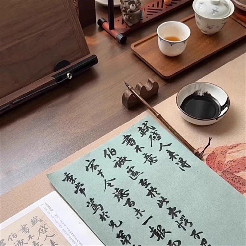 双人长书桌卧室家用轻奢现代长条桌子简约电脑办公桌实木腿工作台