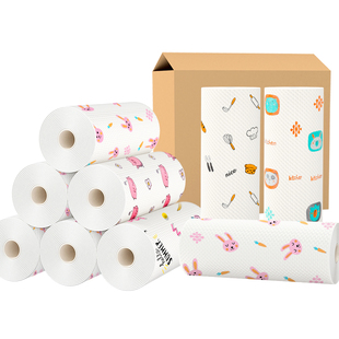 靓涤懒人抹布干h湿两用厨房纸家用吸油吸水巾家用加厚一次性洗碗