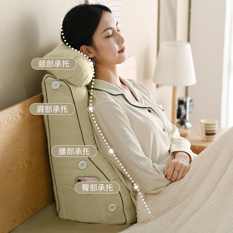 老人靠背斜坡枕护理体p位垫胃食管反流斜坡垫防反酸靠背枕头三角