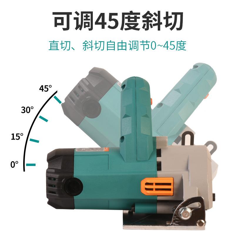 石切割割机瓷砖木工材小型手PPD提式地家用砖云石机开槽机切锯电