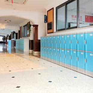 員工塑料更柜衣學校a寄bs學生書包柜彩色存儲LWI物柜市超存包柜