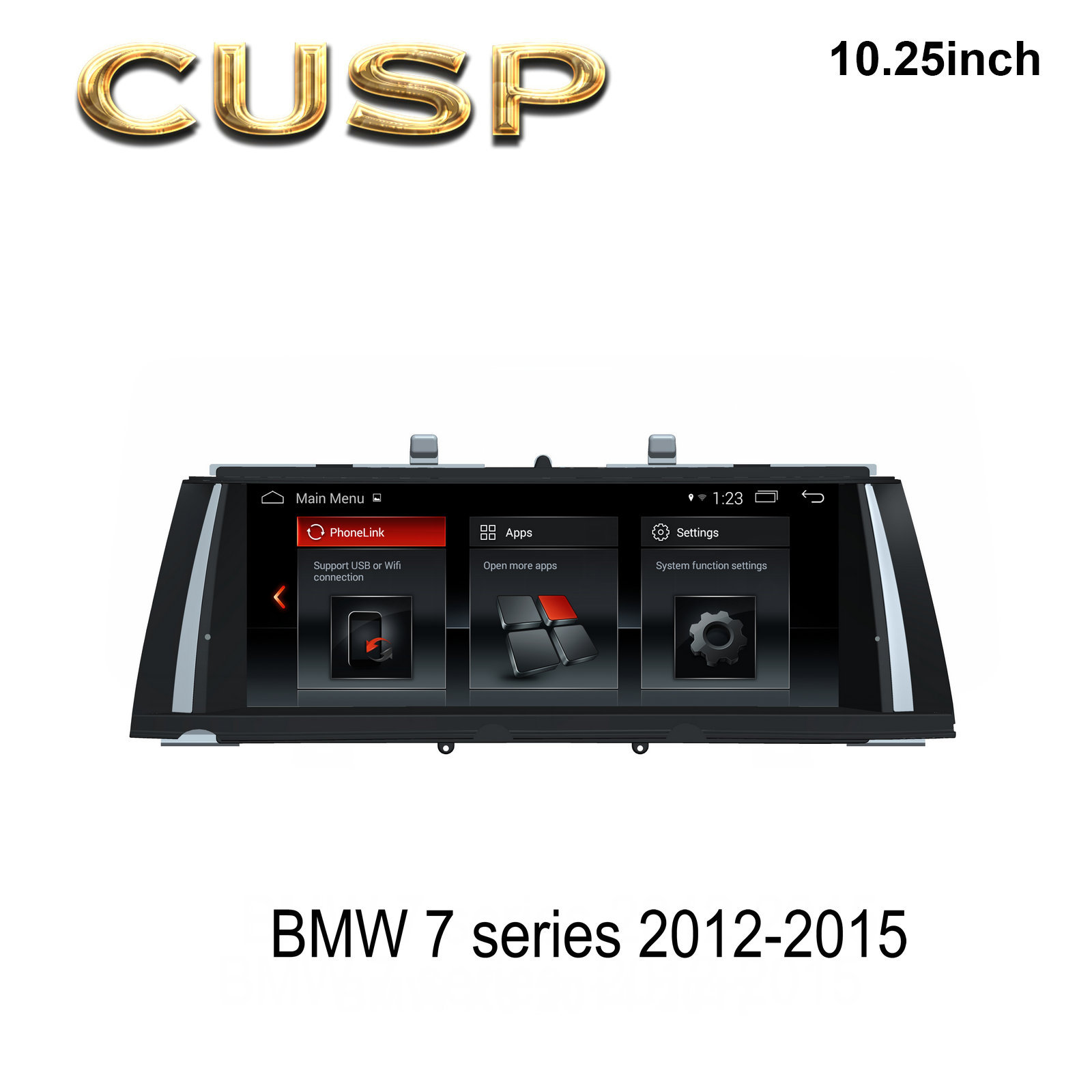 7系2012-2015 CIC 导航10.25寸原车风格carplay导航仪
