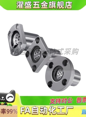 椭圆法兰线性滚珠衬套LBHC/LBHCW 6 8 10 12 16 20直线旋转轴承