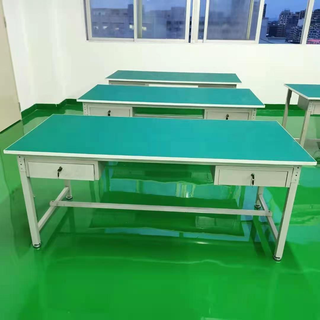 车间打台防静电工作作操台台双层维防静电工包修实验台桌子电子设