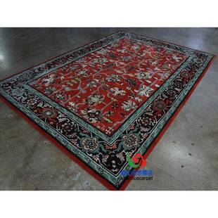 手工羊毛用厅接697大厅待室贵商展宾室地毯办 中国风红色复古藏式
