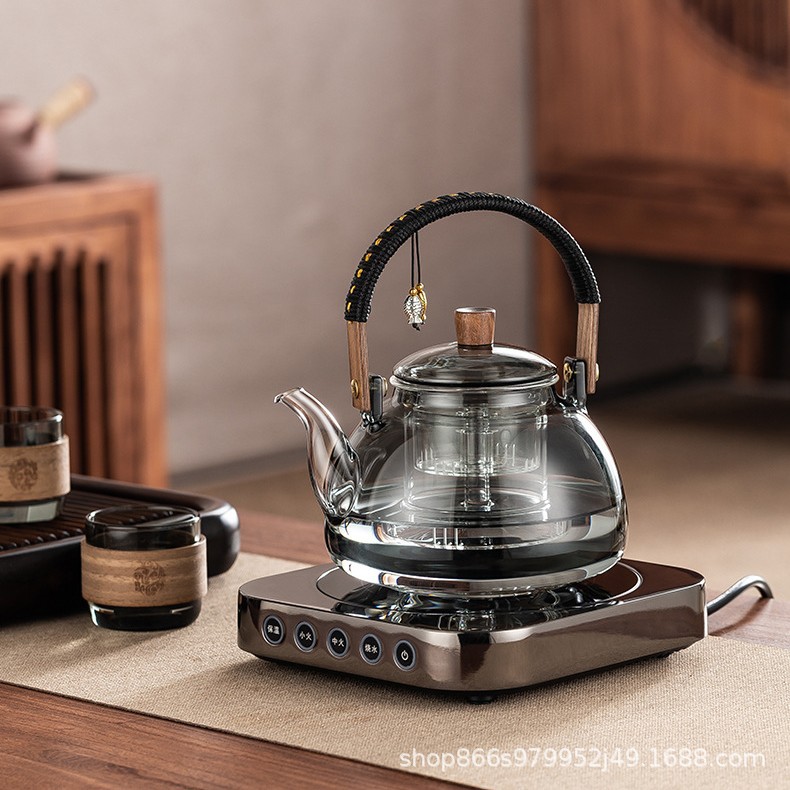 炉元素2025新款电陶炉煮茶炉智能静音小型超薄煮茶器泡茶源头工厂