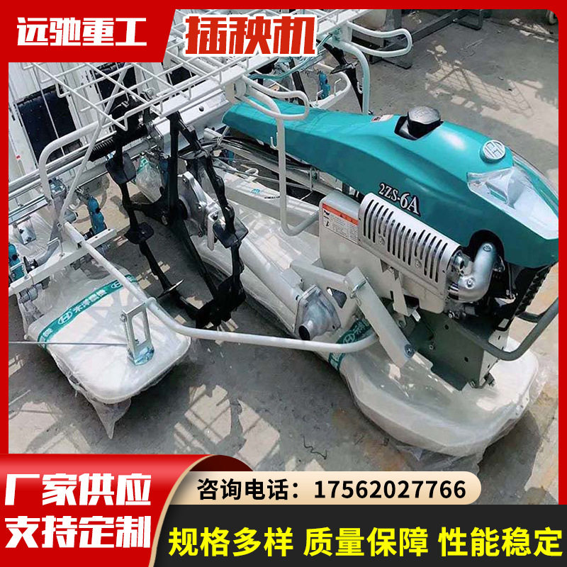 现货四行水稻插秧机 农用自走式手扶水稻秧苗种植机 水稻播秧设备