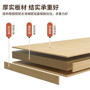 床头床头柜柜小型代简约卧室家用简易置物柜实柜木现色储物边柜易