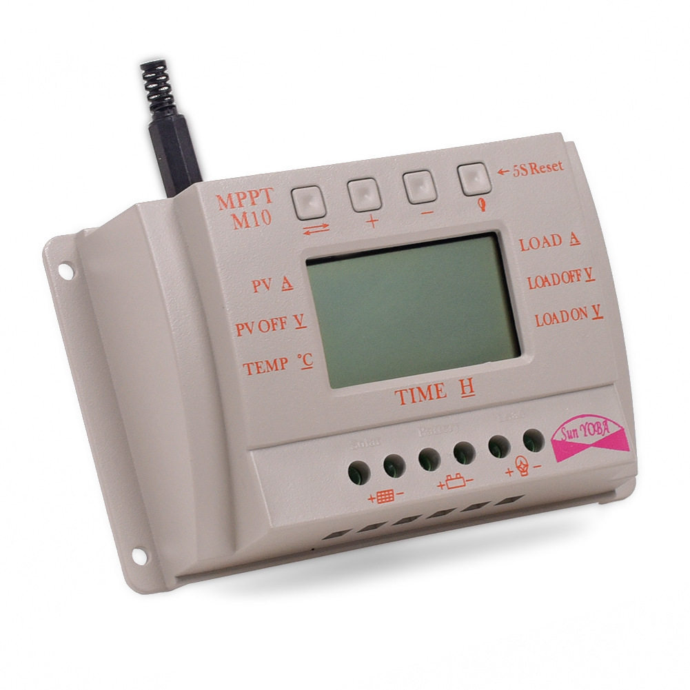 PWM12V24V10A太阳能控制器M10电量电压电流显示太阳能充电控制器