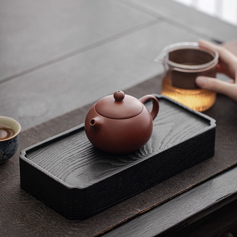 白蜡木炭烧复古壶承茶托