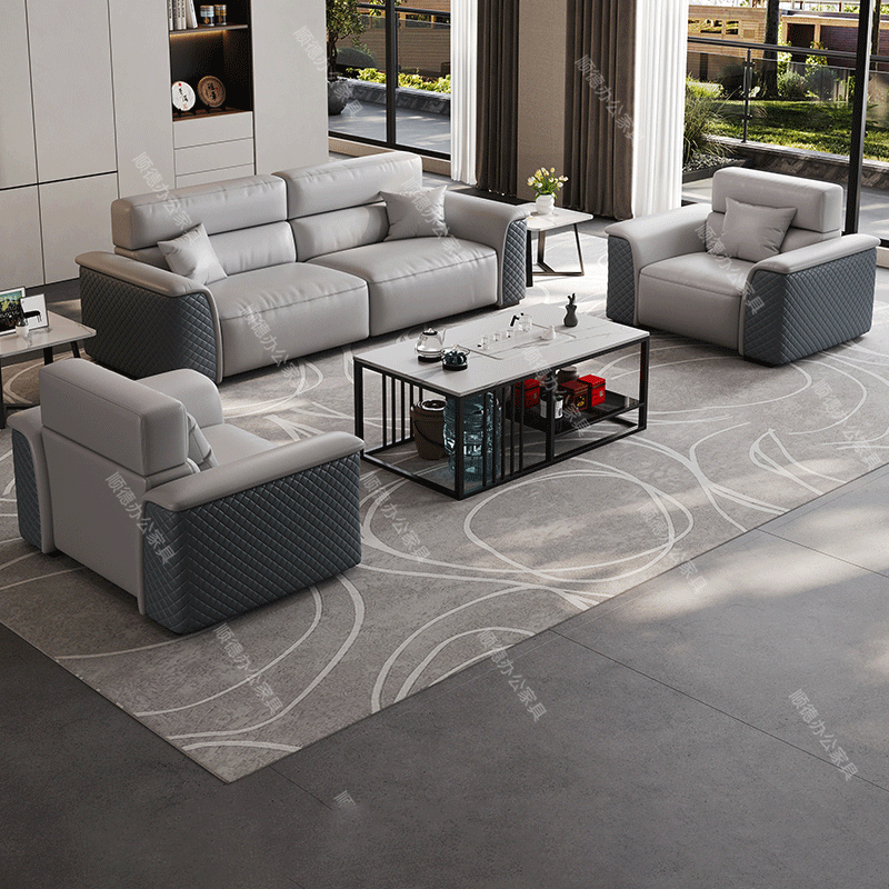 办公室沙发组合三人位组合