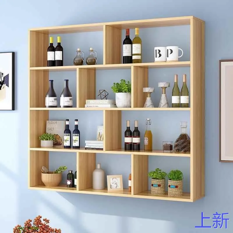 酒架墙上收纳架家用客厅储物餐厨房架厅置物架墙体展示架悬挂新款