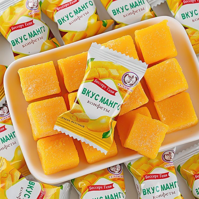 芒果味软糖海南风味椰子味软糕糖网红零食休闲食品水果味糖果批发