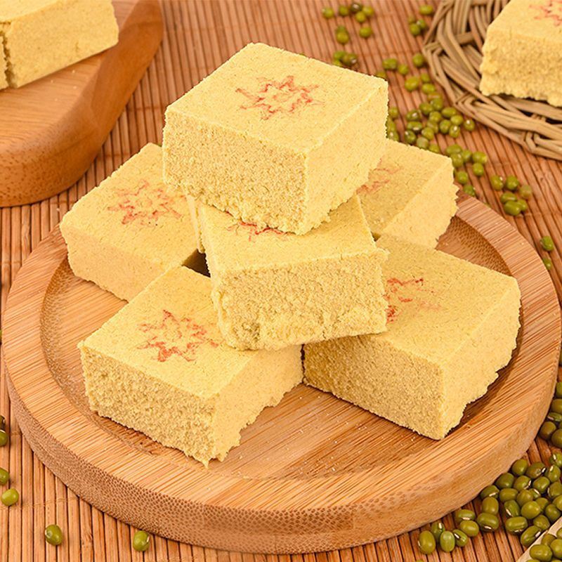 【纯绿豆糕】老式绿豆糕点传统正宗糕点夏日解暑北方纯绿豆粉