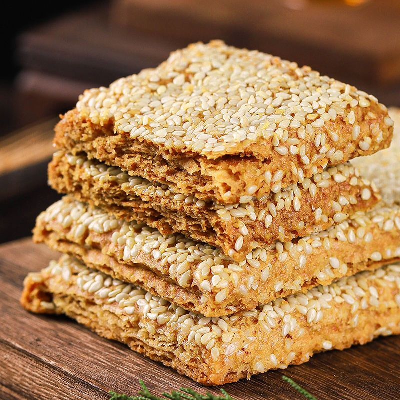 南通脆饼传统多层酥饼芝麻饼干零食江苏特产早餐饼干薄脆独立包装