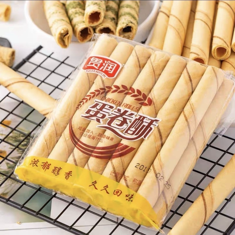 【吃货推荐】蛋卷手工老式袋装空心鸡蛋卷酥早餐饼干整箱休闲零食