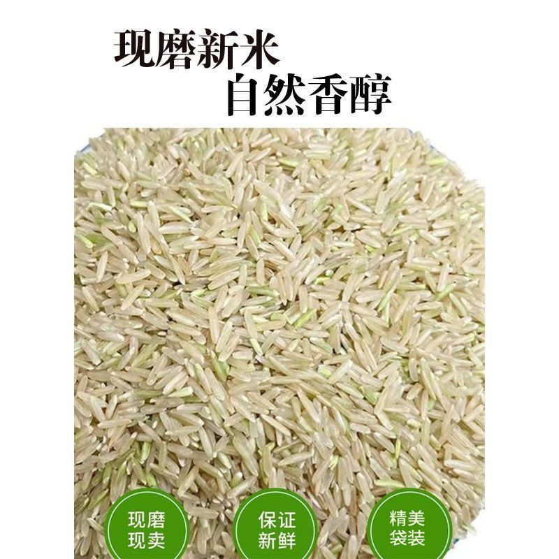 糙米长粒糙米长粒米胚芽米粗粮米自种现磨稻谷糙米大米低脂