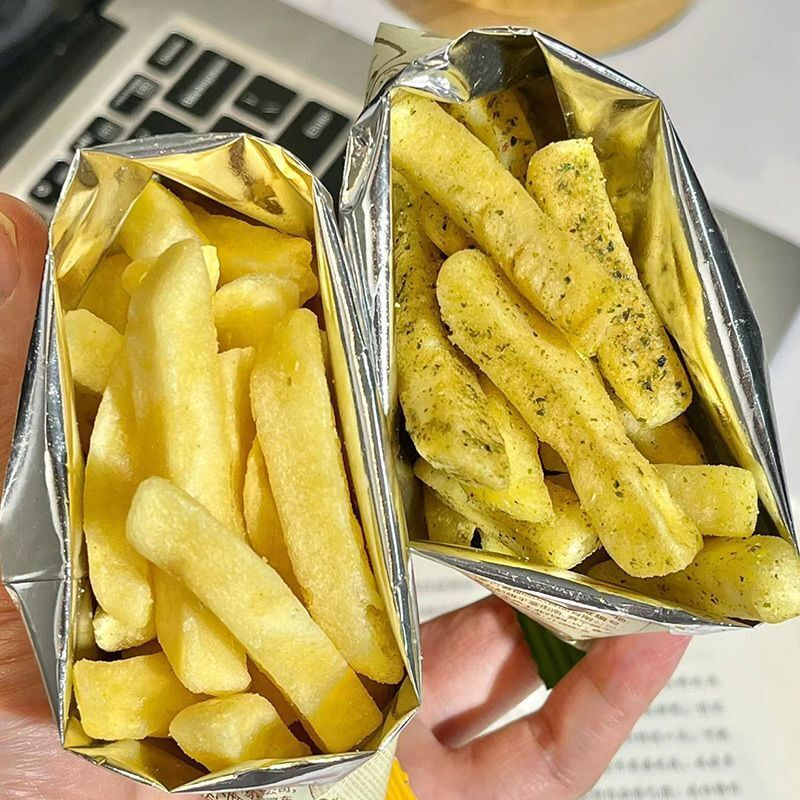 俏美味原切香脆薯条土豆条芝士黄油蜂蜜黄油家庭学生解馋即食零食