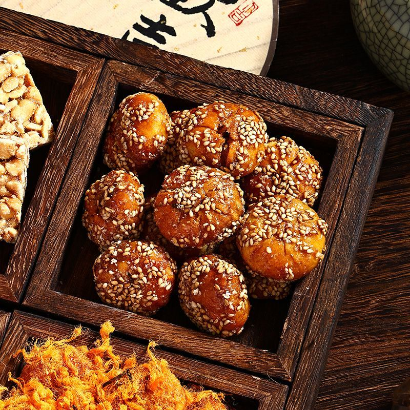 金华特产红糖麻花传统工艺麻糖果义乌肉松酥饼梅干菜肉饼小吃零食