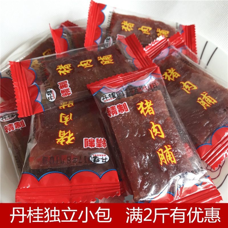 靖江特产丹桂牌猪肉脯猪肉干500克散称独立小包装肉类零食