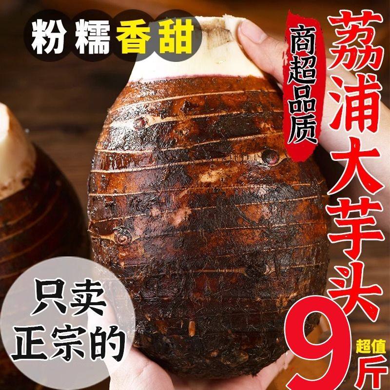 广西荔浦新鲜大芋头10斤整箱小芋头旗舰店正宗槟榔芋现挖毛芋头5