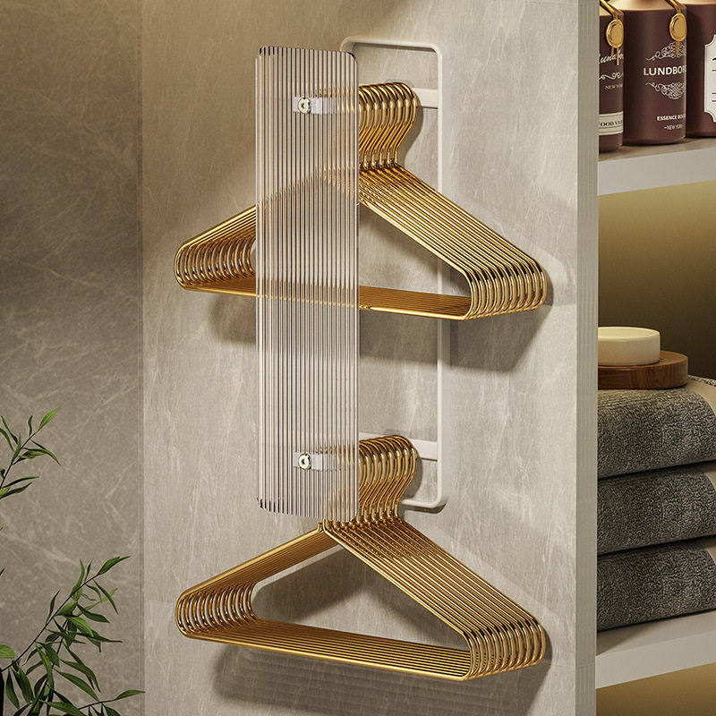 衣架收纳神器壁挂墙上免打孔不锈钢挂钩阳台晾放挂衣架整理置物架,商业/办公家具,衣架,淘宝优惠券,粉丝福利购,淘宝优惠卷