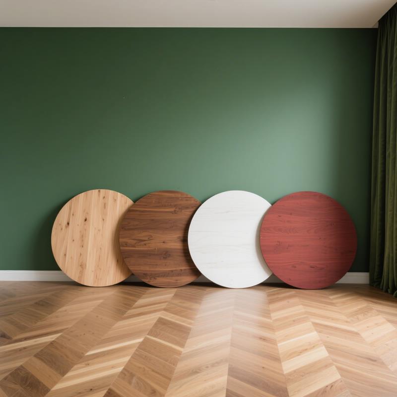 圆形桌面板可定制大号餐桌转盘单独茶几面板实木桌子盖板木质台面