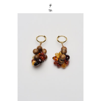 ZIXIU子休沉香·耳环远山