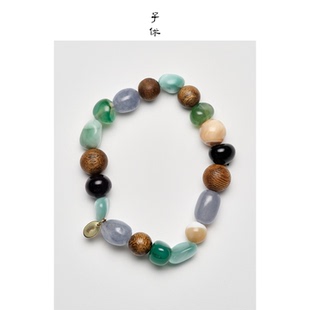 ZIXIU子休沉香·露珠手链/玛瑙蓝虎眼石手串女款生日本命新年礼物
