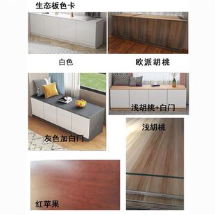 实木生态板定制飘窗柜阳台柜家用窗边储物柜子可坐卧室落地收纳柜