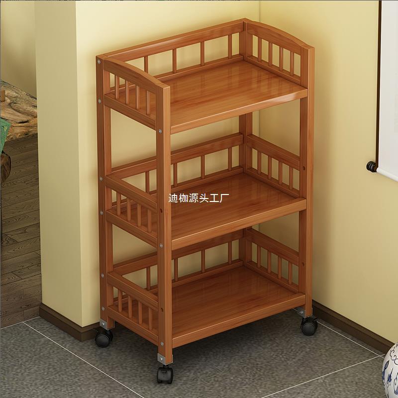 置物架多层收纳架落地移动小推车茶叶架子茶室茶台桌边展示茶水柜