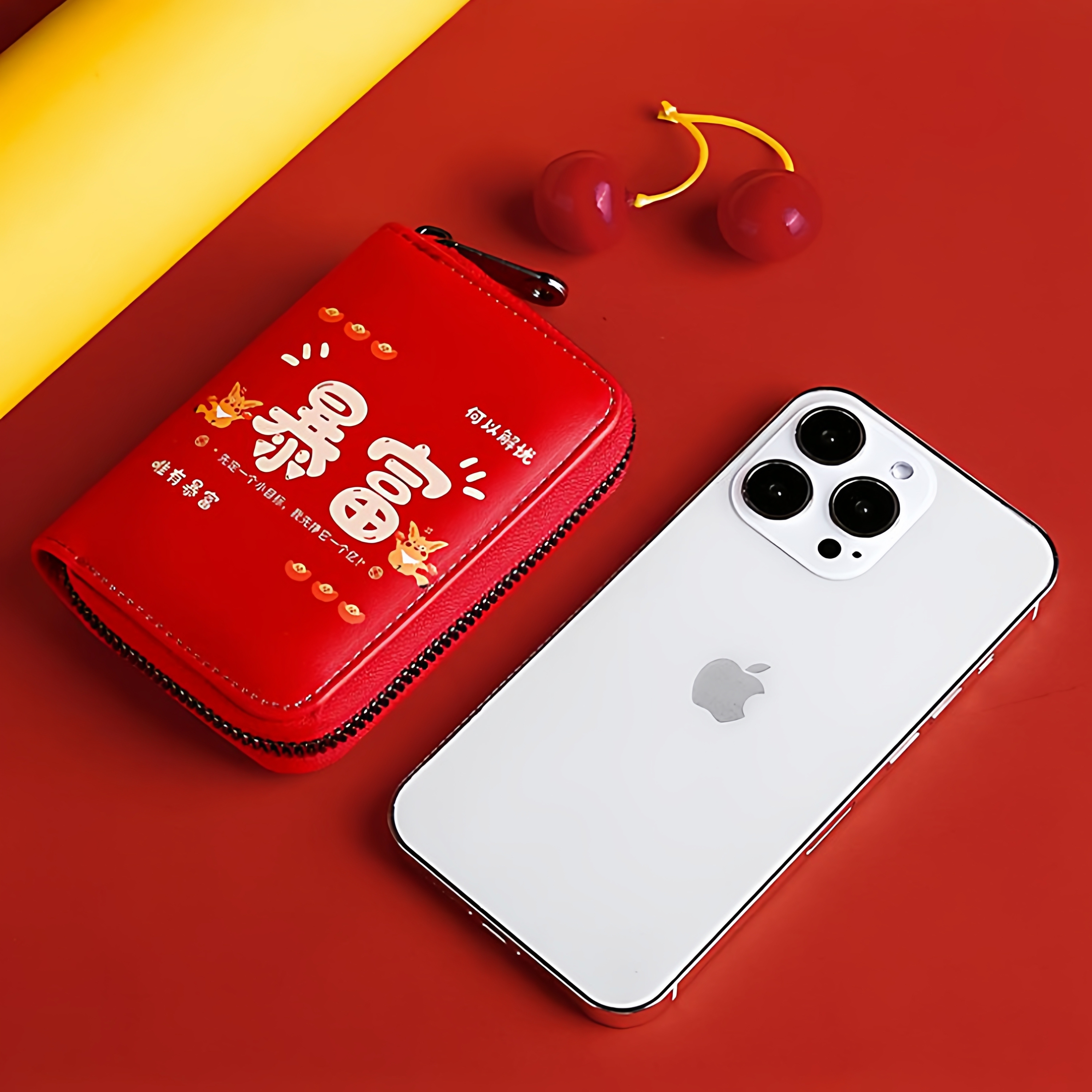 2025新款红色暴富卡包男女多卡位