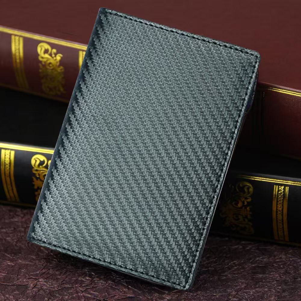 简约防盗刷卡套护照包皮制收纳包登机卡皮夹新款RFID护照夹钱包