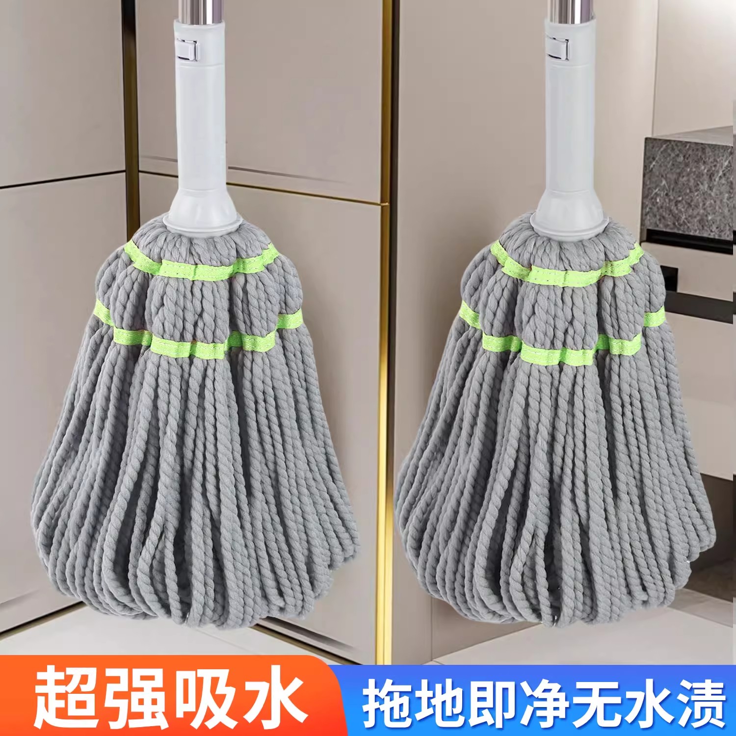 自拧水旋转拖把2025新款家用懒人