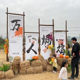 稻草垛包邮 方形圆形草垛凳子草垛沙发 草堆婚庆装饰布置拍摄道具