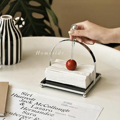 Homeside弹珠球球纸巾架ins中古风金属抽纸盒轻奢感餐巾纸纸座