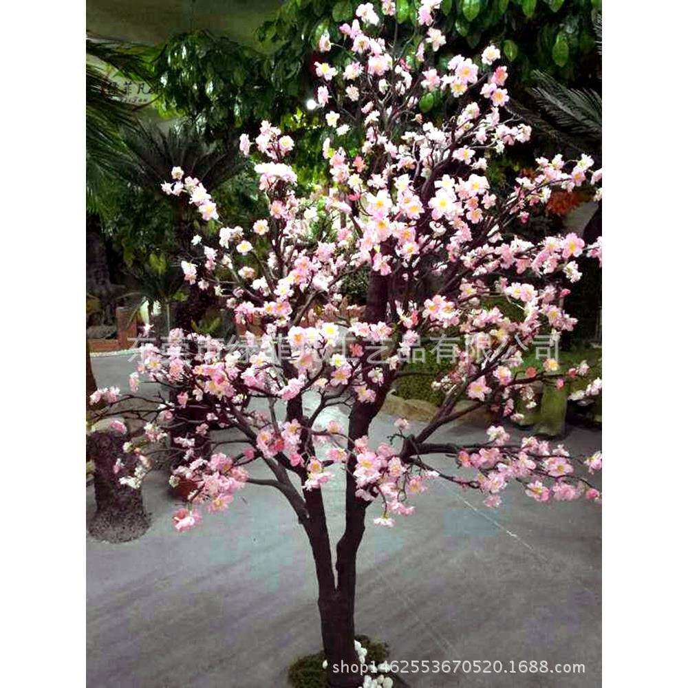 厂家供应防真桃花树造型树 婚庆背景树 防真桃花树