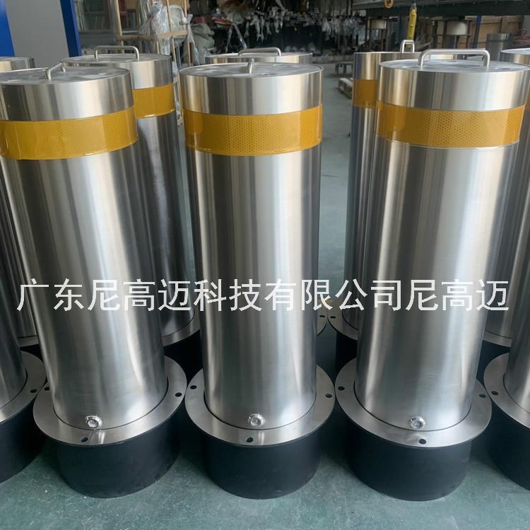 现货直供学校门活动防撞不锈钢柱浅埋可拆卸手动立柱深圳锁止车挡