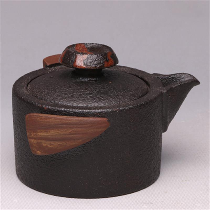 龙砂陶厂家销售宜兴手抓紫砂茶具粗陶防烫泡茶器茶毫升制作