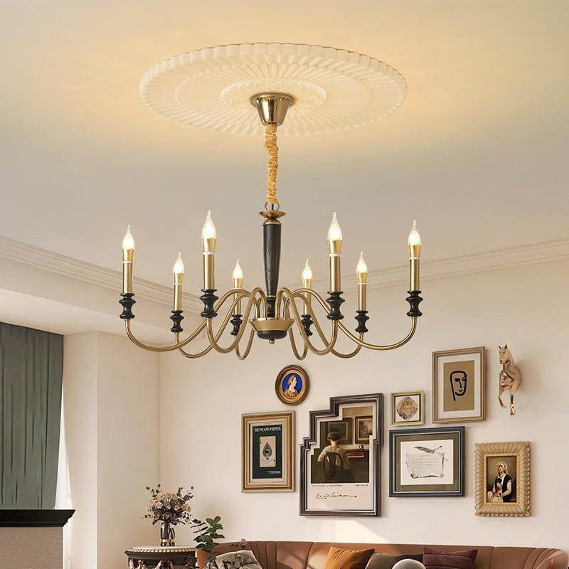 美式复古客厅灯感蜡烛吊灯法式洋房别墅楼梯灯餐厅卧室灯具,鲜花速递/花卉仿真/绿植园艺,割草机/草坪机,淘宝优惠券,粉丝福利购,淘宝优惠卷