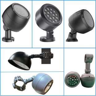 防水抱柱投射灯LED抱杆投光灯庭院广场补光抱箍射树512外控全彩